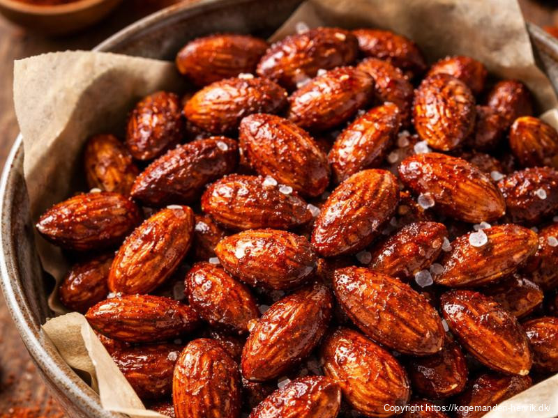 Brændte mandler med salt og røget paprika