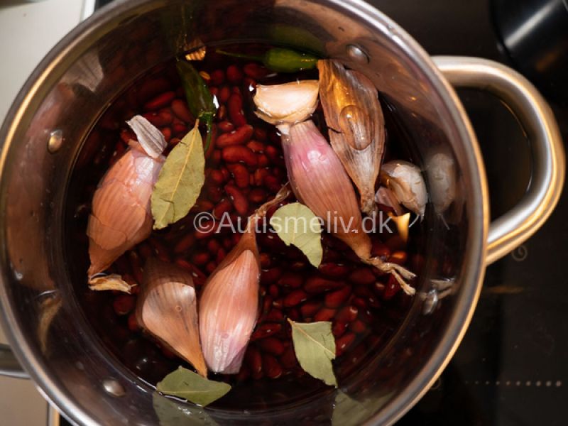 Kogning af tørrede bønner