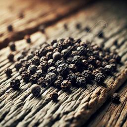 whole black peppercorns on rustic table 81c37 med 