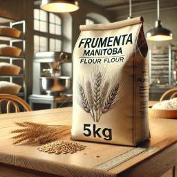 A realistic illustration of a 5kg bag of Frumenta e615dsmall 